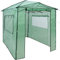RELAX4LIFE Serre de Jardin 180X250X230 CM en Métal + Bâche PE, Tente Abri de Jardinage à Hauteur Réglable avec Porte & Fenêtre Enroulabres, Anti-UV Imperméable pour Légume Fleur Jardinage Exploitation
