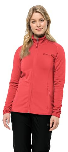 Jack Wolfskin Baiselberg FZ W Giacca in Pile, Rosso Vibrante, M Donna