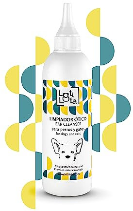 LOTI LOTA Limpiador para Orejas/Oídos de Perros Y Gatos - 125 ML - Prevención Otitis - Vegano