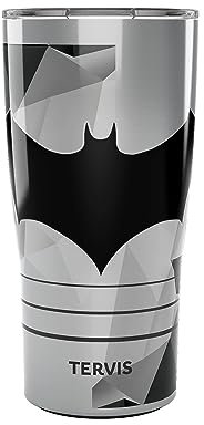 Tervis Traveler DC Comics Batman Lineage Triple Walled Insulated Tumbler Travel Cup Keeps Drinks Cold & Hot, 20oz, Stainless Steel