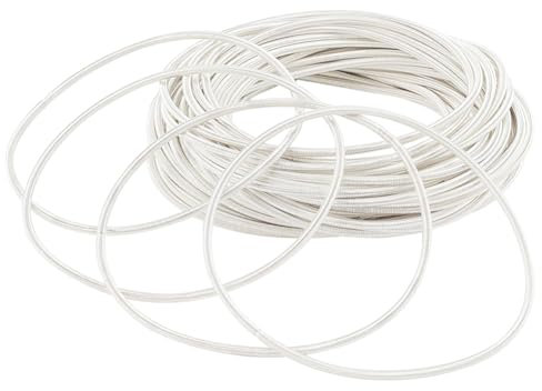 BENECREAT Braccialetti con Corde di Chitarra Da 40 pezzo Da 58 mm, Braccialetti In Argento Braccialetti Minimalisti Filo Flessibile Bracciale A Strati con Filo Gimp Francese per Essere Indossato