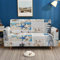 Sofaschoner Blauer Weißer Seestern Sofaüberwurf Weich Spandex Sofaschoner rutschfest Couch Überwurf Waschbare Sofa Überzug Sofabezug mit Elastischen Riemen Sofabezug L Form Pflegeleicht 2 Sitzer