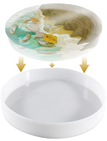 PUCHEN Große runde Epoxid-Formen – Silikonformen aus Kunstharz, Kunst, Ornament, DIY-Tischform, Harzgusswerkzeuge, Charcuterie-Brett, Heimdekoration