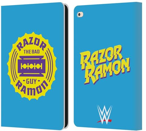 Head Case Designs Licenza Ufficiale WWE Logo Razor Ramon Custodia Cover in Pelle a Portafoglio Compatibile con Apple iPad Air 2 (2014)