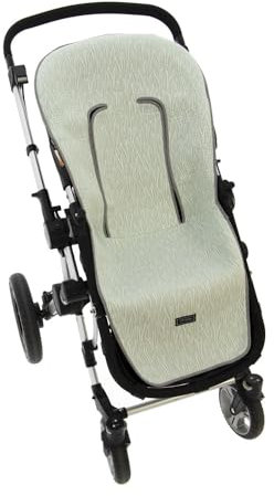 Funda de Verano para Silla Paseo Universal Rosy Fuentes- Colchoneta para Carrito Bebé- Transpirable-Compatible con Bugaboo, Jane, Concord, Baby Jogger, Bebecar…-Verde