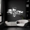 Tubibu Arbre de vie - Décoration murale en métal noir - Décoration murale 3D moderne - Pour la maison, le bureau, la chambre à coucher, le salon et la cuisine - Blanc - Taille L