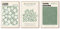 JINZUNRUI Moderne Poster 3er Set, 50x70cm Abstrakt Stilvolle Matisse Poster Flower Market Bilder Aesthetic, Grün Pastell Leinwandbild Wohnzimmer Schlafzimmer Wandbilder Deko, Ohne Rahmen