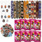 Juego de Regalos de Wizard para Fiestas, 82 Piezas Piezas Favores para Fiesta Wizard, 12 Pulseras a Presión, 10 Bolsas de Regalo, 50 Pegatinas, 10 llaveros, Wizard Regalos para Fiestas de Cumpleaños