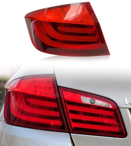 Auto Heckleuchte für BMW 5 Serie F10 F18 2011 2012 2013,Wasserdichtes Blinklicht Wasserdicht Rücklicht Multifunktion Signallicht Sicherheit Licht,C-Left-Outside