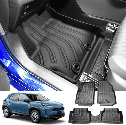 YEE PIN Yaris Cross SUV Fussmatten fußmatten Für Toyota Yaris Cross Hybrid SUV 2020-2024 Langlebiges und verschleißfestes Kompletter Satz Yaris CROS Fußmatten wasserdicht und rutschfest