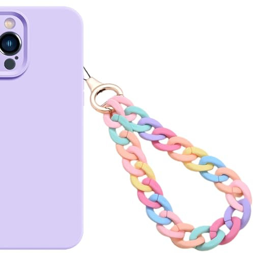 MKVZIYE Universale Bunte Acrylkette Handykette Handgelenkschlaufe Kette Handy Lanyard Handy Anhänger Telefonkette Schlüsselanhänger Handygürtel Handyschmuck Hängende Kette Handschlaufe Taschenanhänger