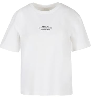Miss Tee Damen Too Frozen Tee White, L
