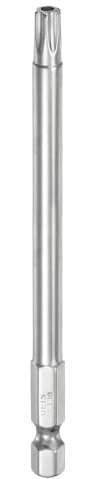 QUARKZMAN T30 Bit Torx di Sicurezza 1/4 Gambo Esagonale 4 Lungo Acciaio S2 Magnetica Antimanomissione Star Bits Cacciavite Testa Torx con Foro per Rimuovere Viti Fissaggio