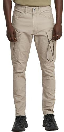 G-STAR Pantalón Zip Pocket 3D Skinny Cargo 2.0, Vaqueros Hombre, Beige (Vintage Khaki D24307-d504-g053), 31W / 32L