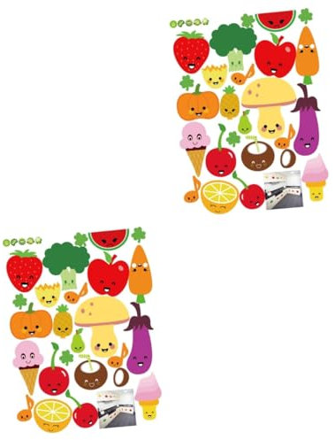 HOMSFOU 2st Abnehmbarer Wandaufkleber Wohnkultur-aufkleber Leichter Aufkleber Heimwerkeraufkleber Selber Machen