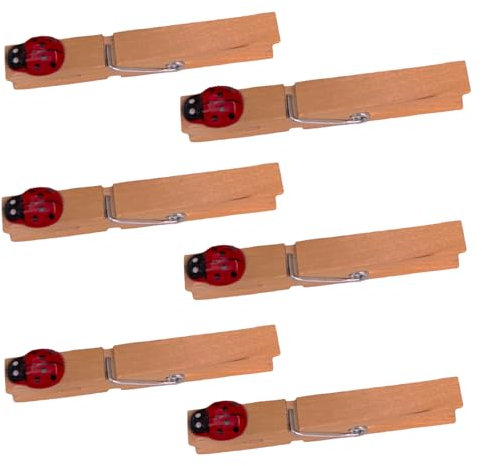 6 Stück Glubbal Glupperl Wäscheklammern KÄFERL - Oktoberfest Geburtstag Firmenfeier Hochzeit Namensschild Party Bayern (Käferl)