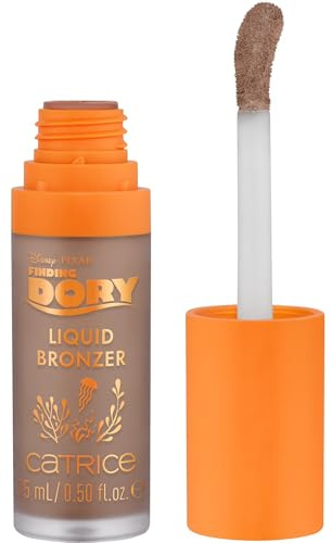 Catrice Disney Pixar Finding Dory Matte Liquid Bronzer, Nr. 010, Braun, langanhaltend, definierend, Einfach zu entfernen, natürlich, vegan, ölfrei, ohne Parfüm, ohne Alkohol, 1er Pack (15ml)