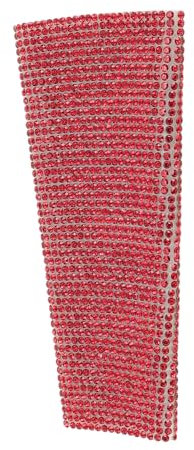 CCYLEZ Microphone Wrap, Microphone Handle Cover Sparkly Bling for Stage Performance (Red)