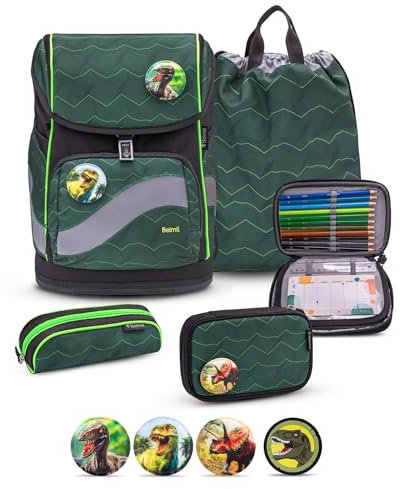Belmil Smarty Plus Premium Schulranzen Set 405-51/P/S (Twist of Lime 2)