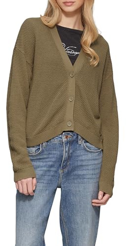QS Strickjacke mit Strukturmuster und Knöpfen