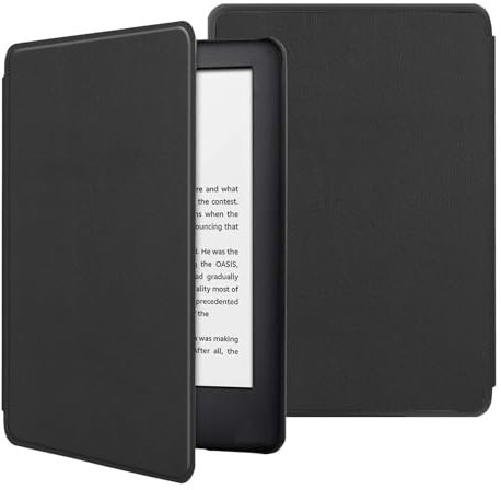 Hülle für 7 Kindle Paperwhite(12. Generation),2024 und Kindle Colorsoft Signature Edition 7 - Völlig Neue Smart Cover mit Auto Schlaf/Aufwach,Schwarz(Black)