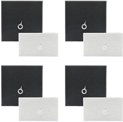 PURexpert 4 Pack XV1220/01 Replacement Foam Filter Kits for Philips Bagless Vacuum Cleaners 2000 Series XB2022 XB2023 XB2042 XB2062 XB2122 XB2123 XB2125 XB2142 XB2140