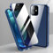 Libertyzway Magnetic Privacy Case, Anti-Peep Privacy Magnetic Phone Case for iPhone 15/16 Pro Max, Double Sided Glass Metal Adsorption for iPhone (Blue,for 12promax)