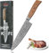 Wakoli EDIB Pro Damast Chefmesser mit Gravur – Personalisiertes Messer, 20 cm Klinge aus 67 Lagen Damaststahl (VG10-Kern), ergonomischer Pakkaholzgriff – Profi Kochmesser in Geschenkbox