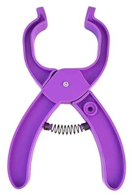Safety Eye Tool - ShiningUU Plastic Upgraded Safety Eye Snapper Pliers for Amigurumi Crochet & Stuffed Animals, Auxiliary Eye Making Tool (Purple)