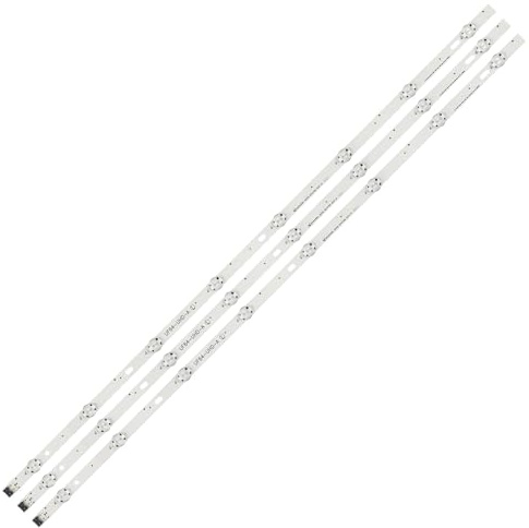 SPOUPKFKCK Bande de rétro-éclairage LED 850mm, 3 pièces, for LG HC430DGN-SLNX1 43UF6400 43UF640V 43UF6407 43UH610V 43UH619V 43UH603V