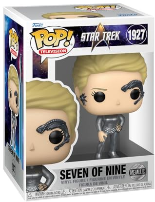 Funko POP! TV: Star Trek Voyager - Seven of Nine Copy (Metallic) | Offizieller Fanartikel und Merch - Vinyl Sammelfigur als Regal Deko - Geschenkidee zum Geburtstag für Fans und Sammler