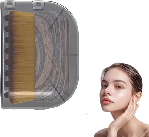 Alpenfaser Gesichtsbürste, Alpenfaser Lymphdrainage Bürste,Aluvea Face Brush, Alpenfaser Lymphbürsten Gesicht, Massagegerät & Natürliches Lifting, Sanfte Konturierung & Durchblutungförderung (1 Stück)