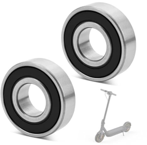 Serenophile Elektroroller-Radkugellager für Ninebot Max G30D - 12x28x8mm Rillenstahllager mit Gummidichtungen, 2er Pack oder 4er Pack