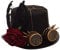 GRACEART Unisex Steampunk Hut Steampunk Zylinder Hut für Männer oder Frauen (DE/NL/SE/PL, Alphanumerisch, L, Style-13)
