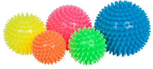 Sport-Tec Igel-Ball Soft, 5er Set, Massageball, Noppenball, Faszienball