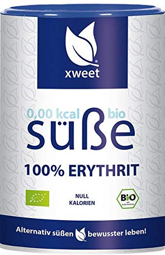 Xweet: 0,00kcal Bio Süße aus 100& Erythrit 330g - Null Kalorien - Zero Calories