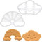 2er Set Regenbogen Ausstechformen (Formen: Lachende Wolke und Regenbogen), 2 Teile, Bakerlogy