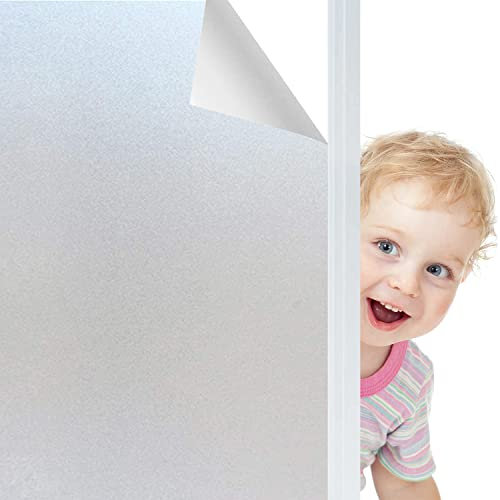 Film Fenetre Anti Regard Occultant Fenêtre Film Electrostatique Opaque pour Vitre Brise Vue Fenetre Bureau Maison Salle de Bain Chambre Cuisine