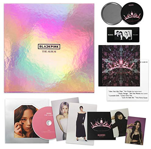 BLACKPINK 1st Full Album - THE ALBUM [ VERSION #4 ] CD + Photobook + PostCard Set + Credits Sheet + Lyrics Booklet + Photocards + Postcards + Sticker + FREE GIFT