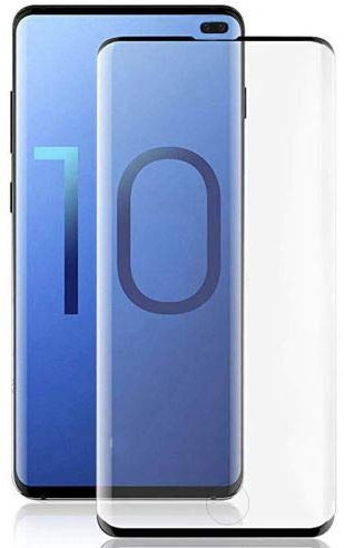HQ-CLOUD 1 Verre Trempé Couverture Complète Pour SAMSUNG GALAXY S10 PLUS .Film de Protection d'écran BORD NOIR- Anti Rayures - Ultra Résistant Dureté 9H