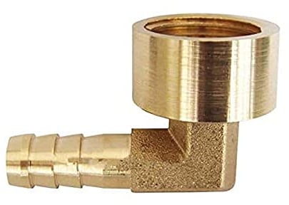 HATOOLHA® - Raccordo per tubo in ottone, connettore per tubo a gomito da 8 mm a filettatura femmina BSP da 90 gradi