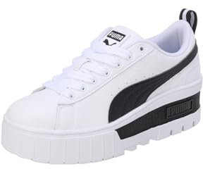 PUMA Damen Mayze Wedge WNS Leichtathletik-Schuh, White Black, 40.5 EU