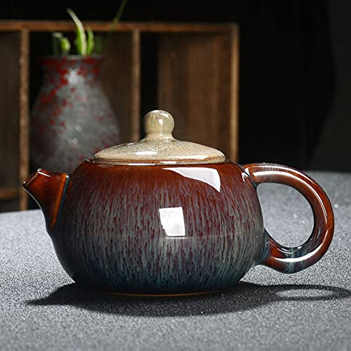 VIXDA Glaze Teiera 250 ml Ceramica Kung Fu Teiera Bollitore per Il tè Teaset Teiera in Porcellana Teiera Cinese Tradizionale