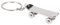 Skateboard Metall Schlüsselanhänger für Männer Auto Schlüsselanhänger Mode Schlüsselanhänger Skateboard Geschenke für Skate Liebhaber, silber, M