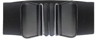 SWAUSWAUK Breiter Gürtel Damen Taille - Breiter Taillengürtel Damen (Schwarz)