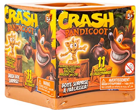 Crash Bandicoot Bandai Smash Box Surprise | 6 cm Mystery Toy Blind Box Merchandise Surprise Spielzeug für Mädchen und Jungen Charaktere Sammelfiguren