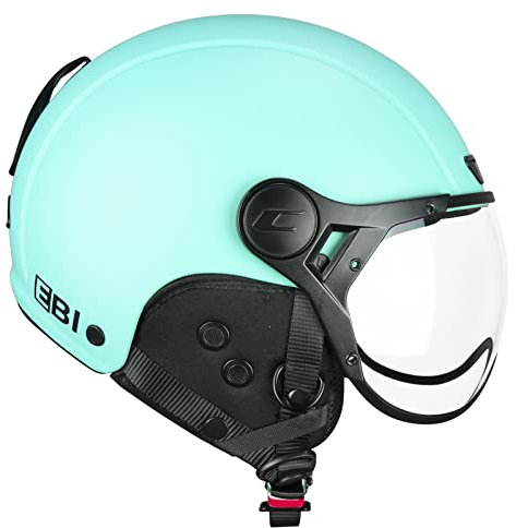 CGM EBI, Casco Sci Unisex Adulto, Celeste Opaco, M (57-58cm)
