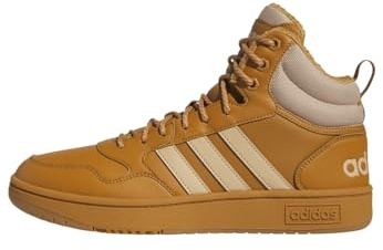 adidas Herren Hoops 3.0 Mid Lifestyle Basketball Classic Fur Lining Winterized Shoes, Mesa/Magic Beige/Mesa, 36 2/3 EU
