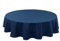Hiasan Dunkelblau Wasserabweisend Tischdecke aus Polyester,Rund120cm,Anti-Falten Tischtuch,geeignet für Küche,Restaurant,Hochzeit