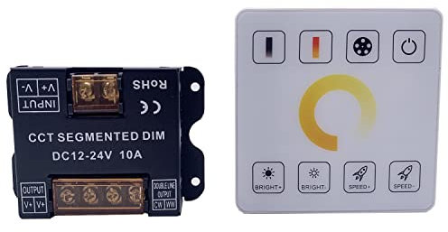 2,4G RF Einzigen farbe/CCT/RGB/RGBW/RGBWC(RGB + CCT) LED Streifen Controller DC 5V 12V 24V Licht band 86 sty Touch Panel Schalter Dimmer (CCT)